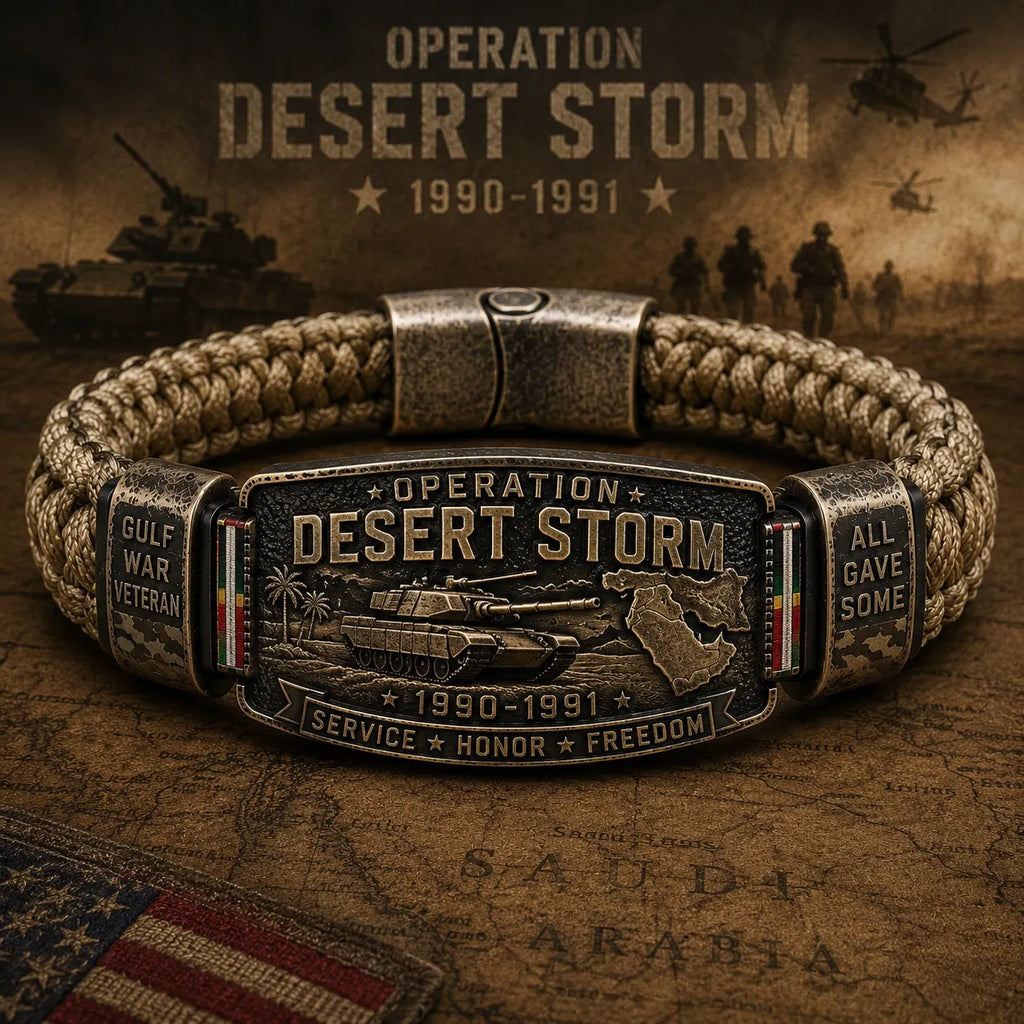 ⭐ Limited Veteran Collector Edition🏜️Operation Desert Storm Veteran Bracelet