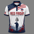 Red Friday Art Print Casual Polo Shirt