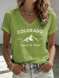 Women'S Casual Colorado Strong T-Shirt