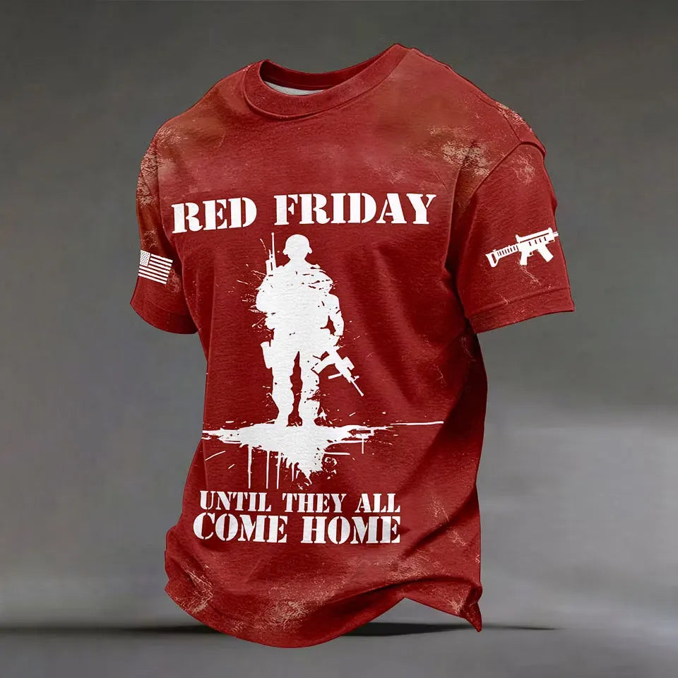 Men's 'Red Friday Until They All Come Home' T-shirts