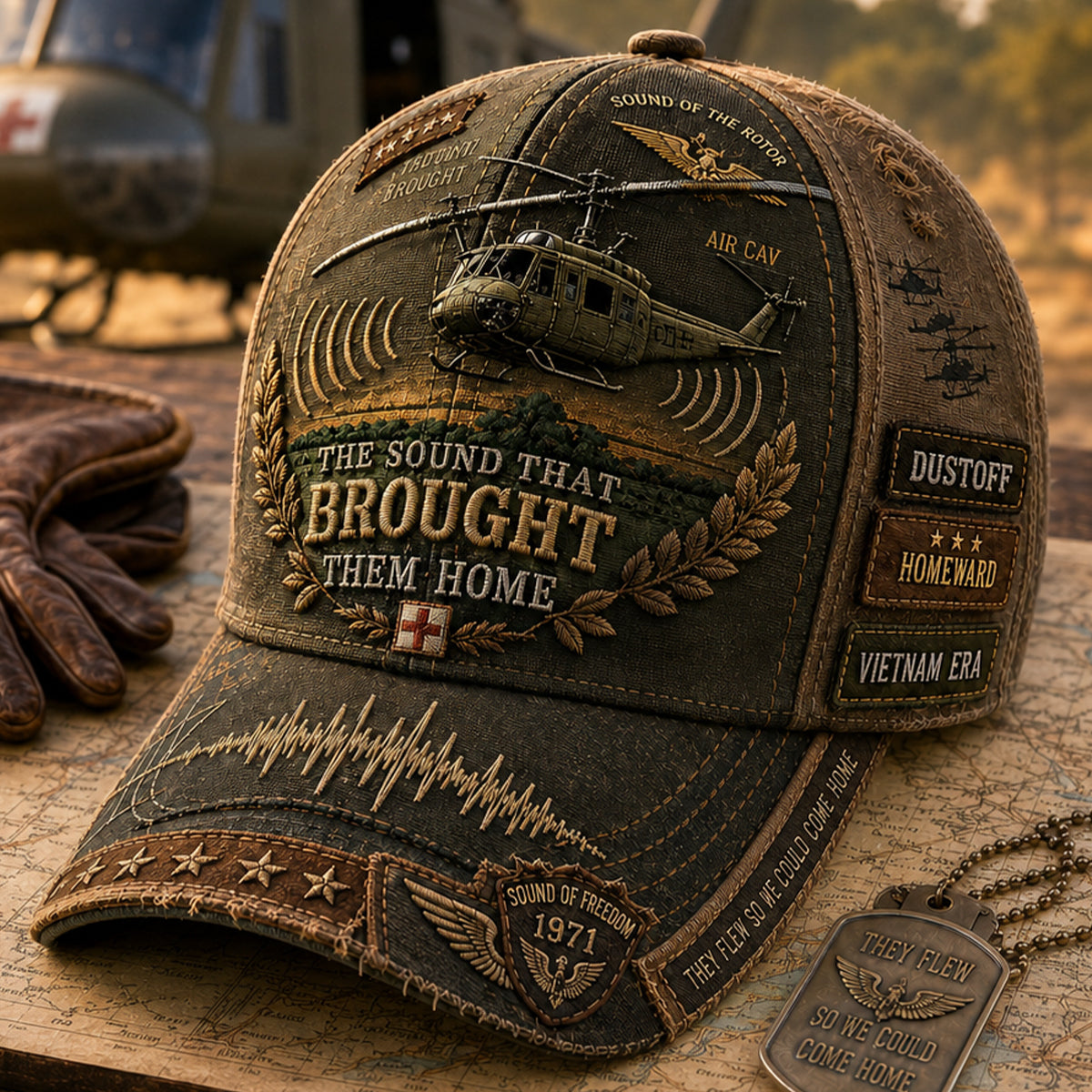 Military Heritage  Veteran Tribute Cap Premium Tactical Baseball Hat