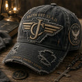 Faith Wings Holy Spirit Distressed Christian Baseball Cap