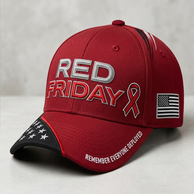 "Red Friday" Veteran Commemorative Casual Baseball Cap