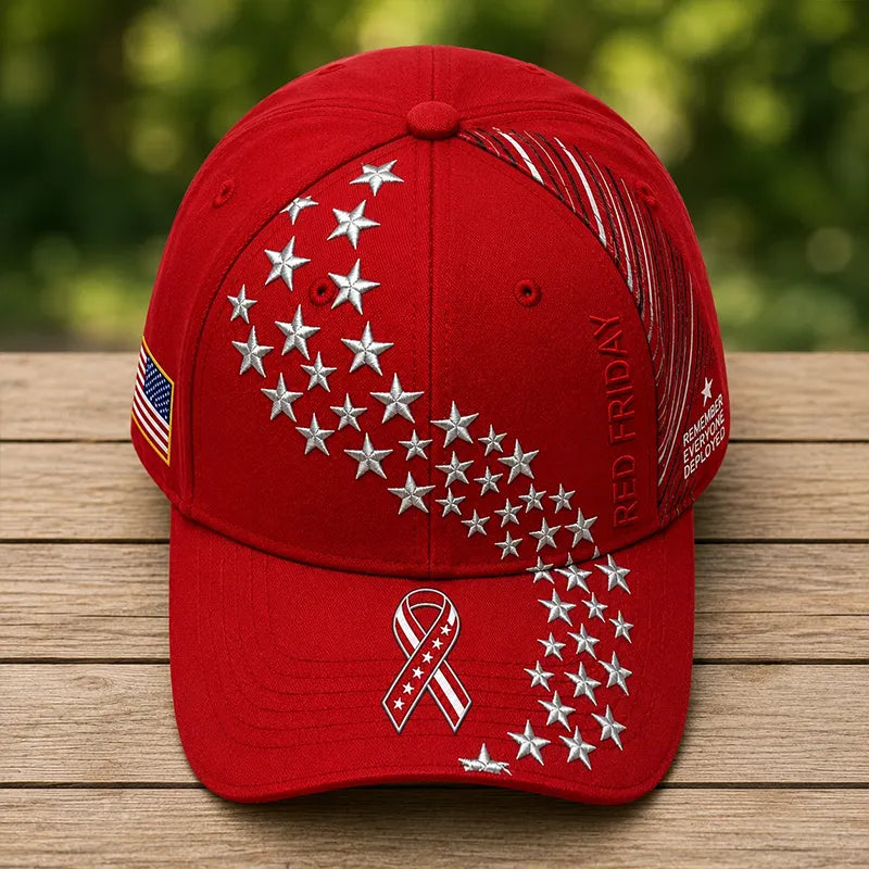 "Red Friday" Veteran Commemorative Casual Baseball Cap