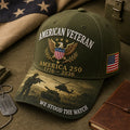 250 Years of Freedom Veteran Cap – Patriotic Eagle Embroidered America 250 Hat