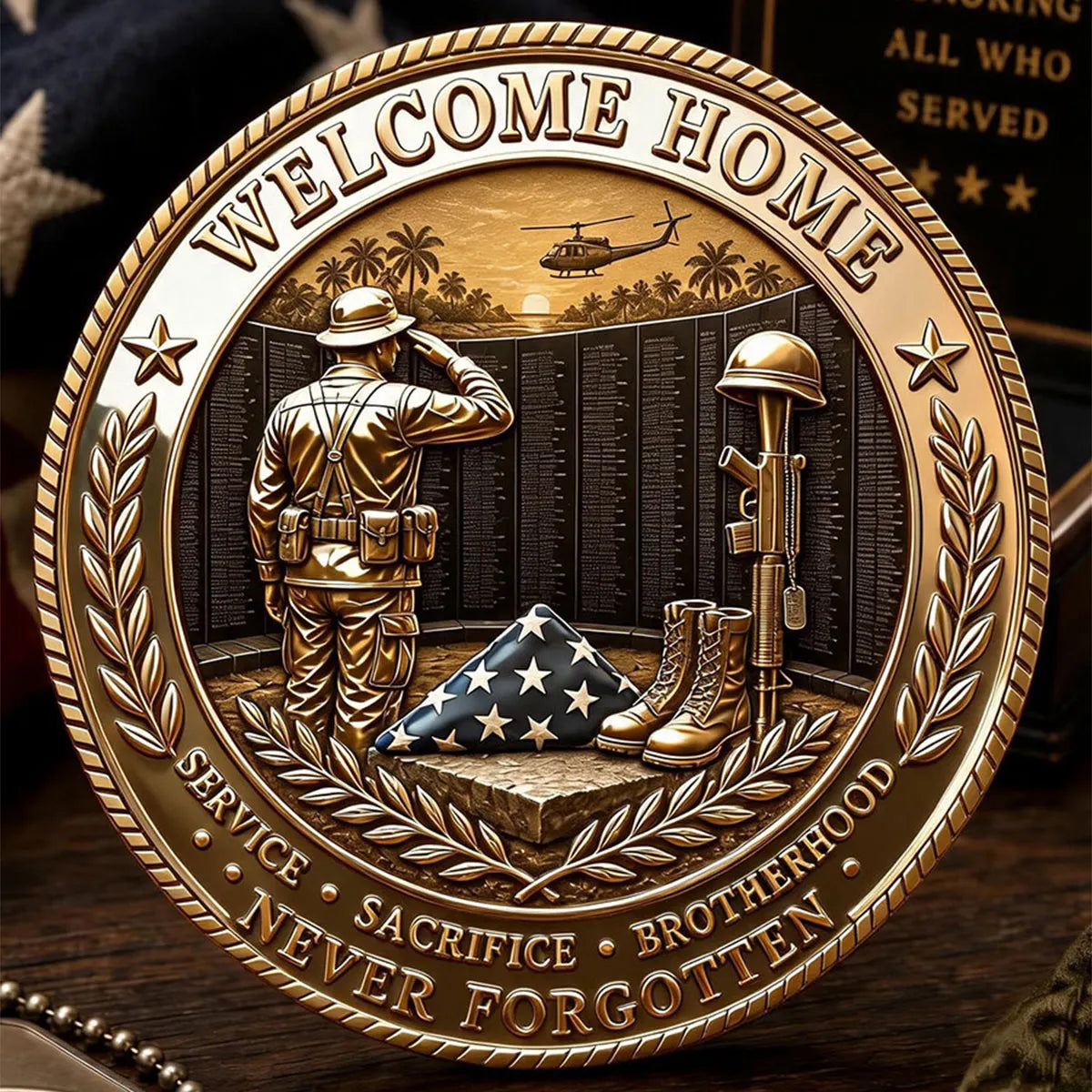 Vietnam Veteran Welcome Home Commemorative Metal Medal