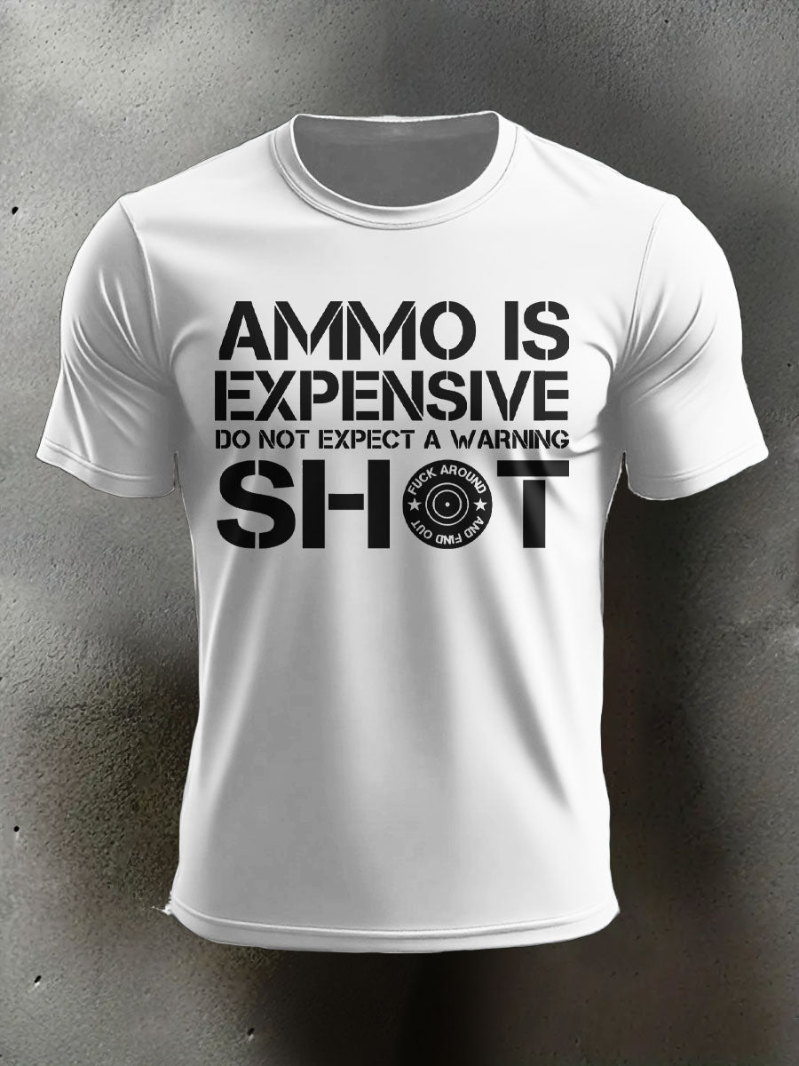 Men's Veteran Pew Humor Printed T-shirt