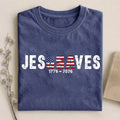 Jesus Saves Patriotic Christian T-shirt
