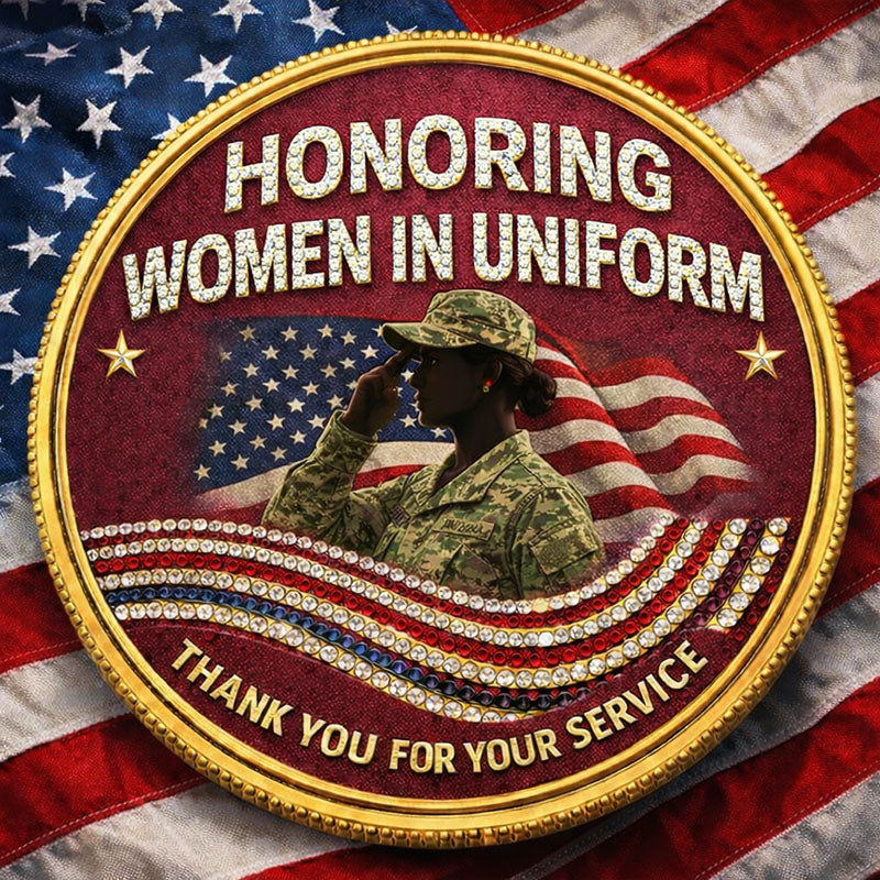 She Served – Honoring Women in Uniform Commemorative Metal Medal