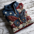 US 250th Anniversary Casual Zip-Up Sweatshirt