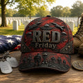 Red Friday Memorial Veteran Baseball Cap