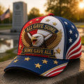 Retro Veteran Print Baseball Cap