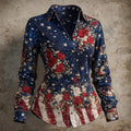 Women's US 250th Anniversary Print Casual Shirt