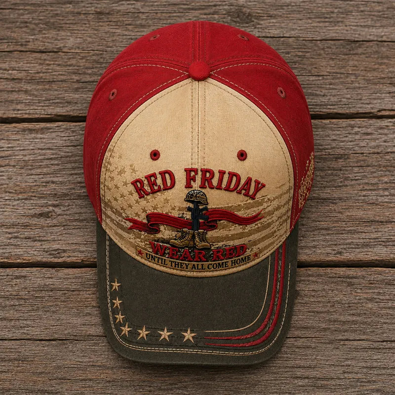 Red Friday Art Print Baseball Cap