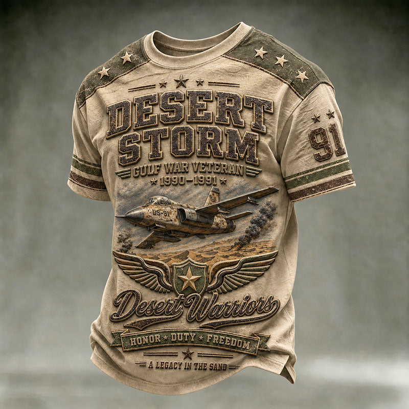 Desert Storm Gulf War Veteran Vintage T-Shirt