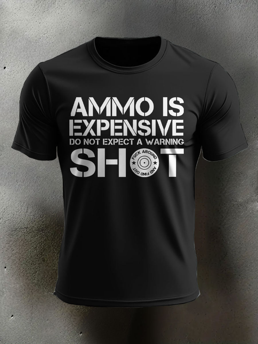 Men's Veteran Pew Humor Printed T-shirt