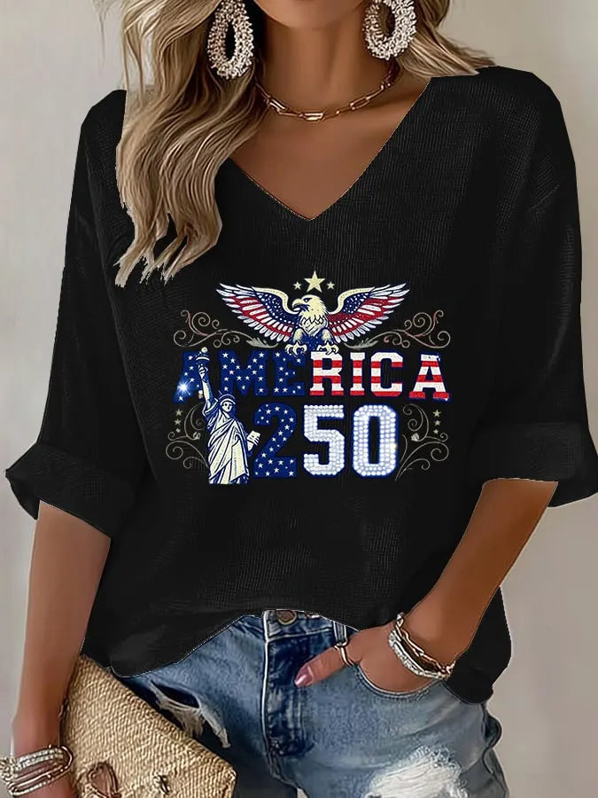Women's  American 250th Print T-Shirt