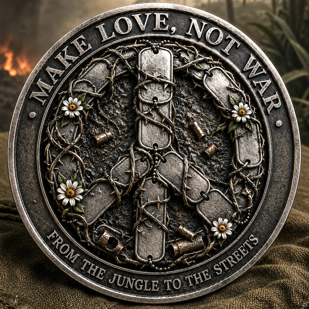 Make Love, Not War Commemorative Metal Medal