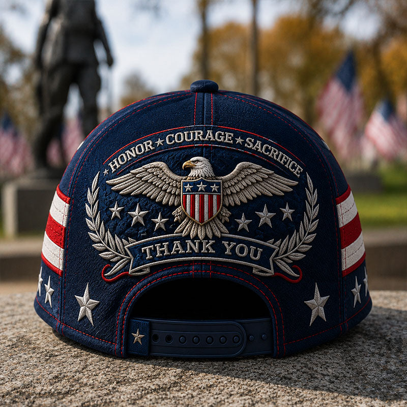 Honoring Our Veterans Patriotic Baseball Cap