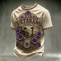 Injured Veterans Tribute Beige Short Sleeve T-Shirt