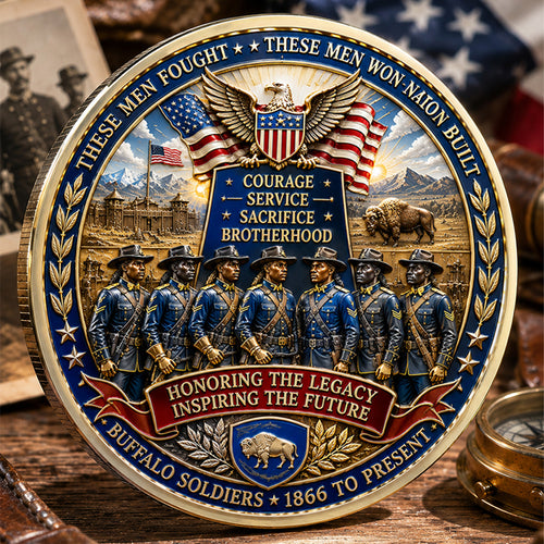 Buffalo Soldiers Day Commemorative Metal Medal