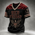 Red Friday Freedom Eagle V-Neck Jersey