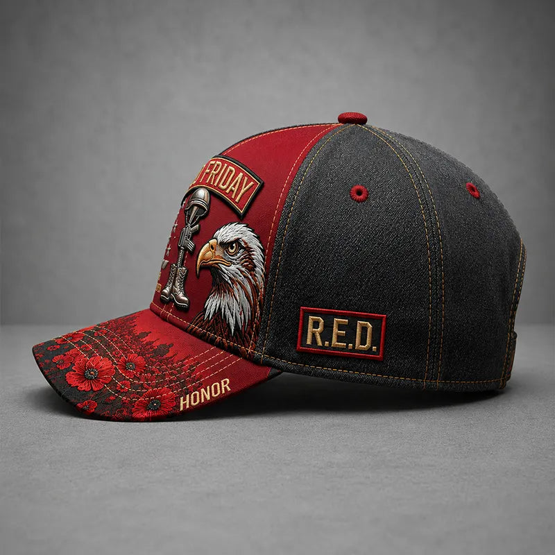 "Red Friday" Veteran Commemorative Casual Baseball Cap