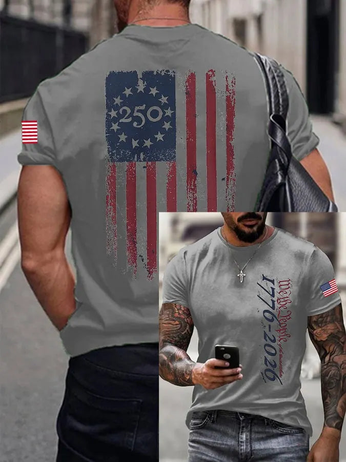 Men's America 250th Anniversary We The People Print T-Shirt