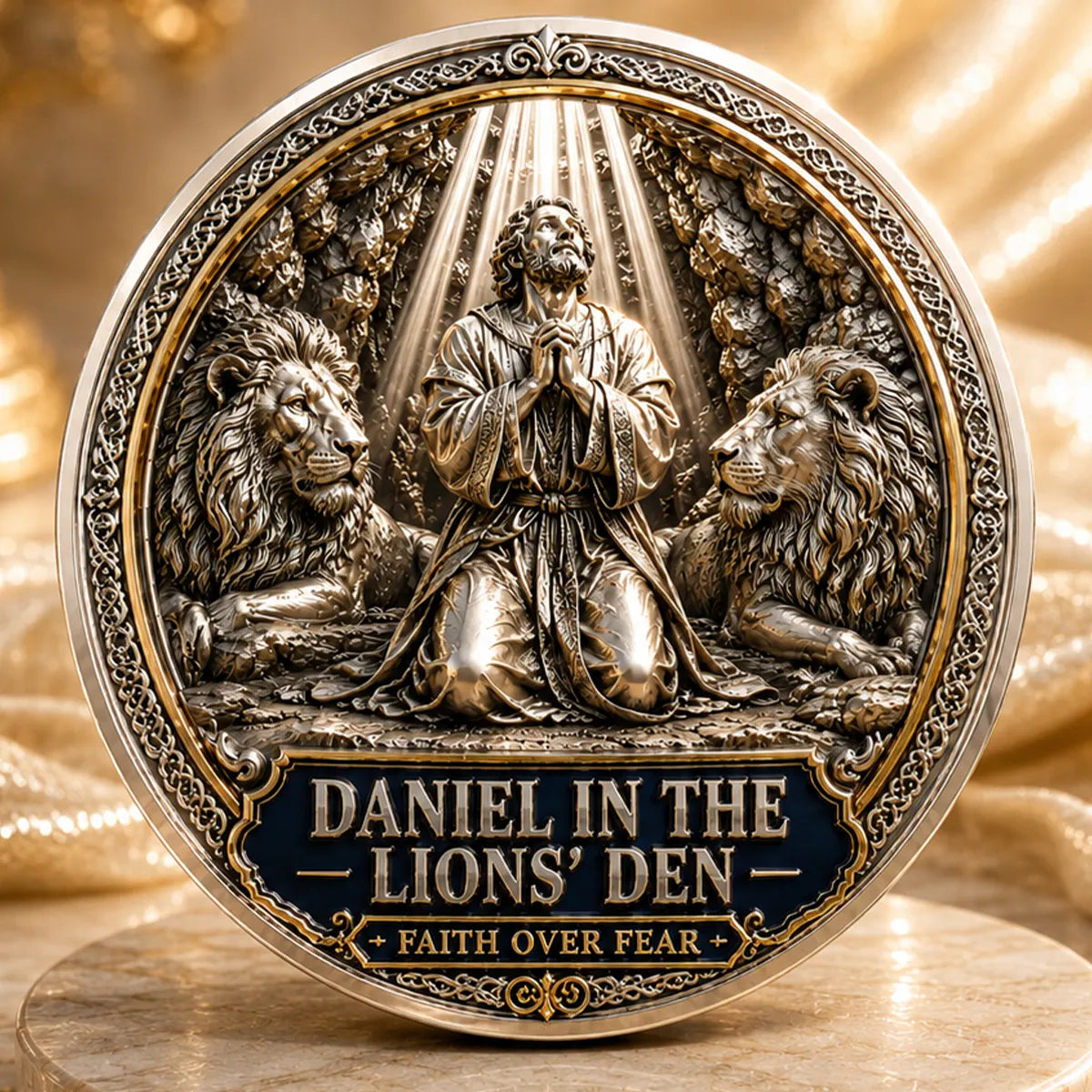 Daniel in the Lions’ Den Commemorative Metal Medal
