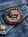 Unisex US 250 Print Pin-Back Button