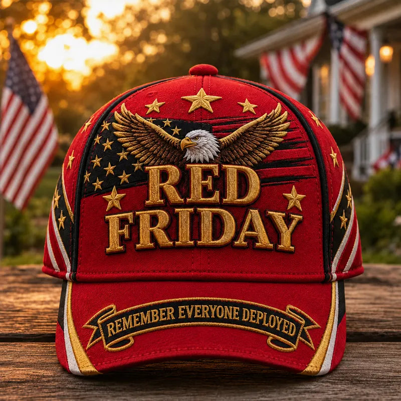 "Red Friday" Veteran Commemorative Casual Baseball Cap