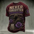 Never Forgotten Injured Veterans Tribute Short Sleeve T-Shirt