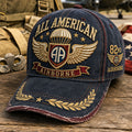 Vintage-style Veteran Print Casual Hat