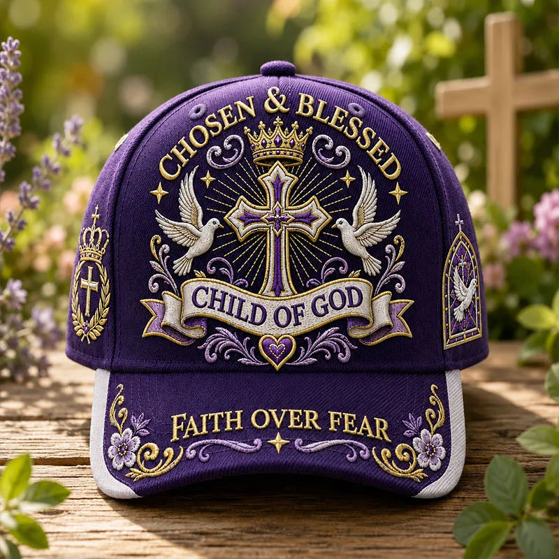 American Vintage Chosen & Blessed Faith Cross Baseball Cap