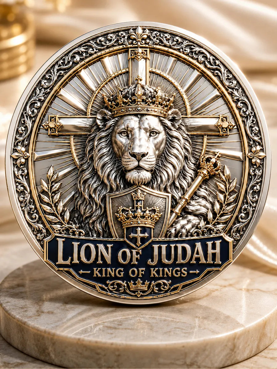Lion of Judah Commemorative Metal Medal
