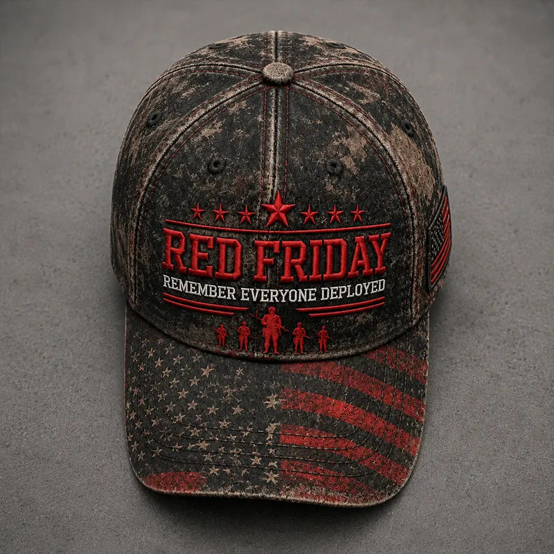 Red Friday Art Print Baseball Cap